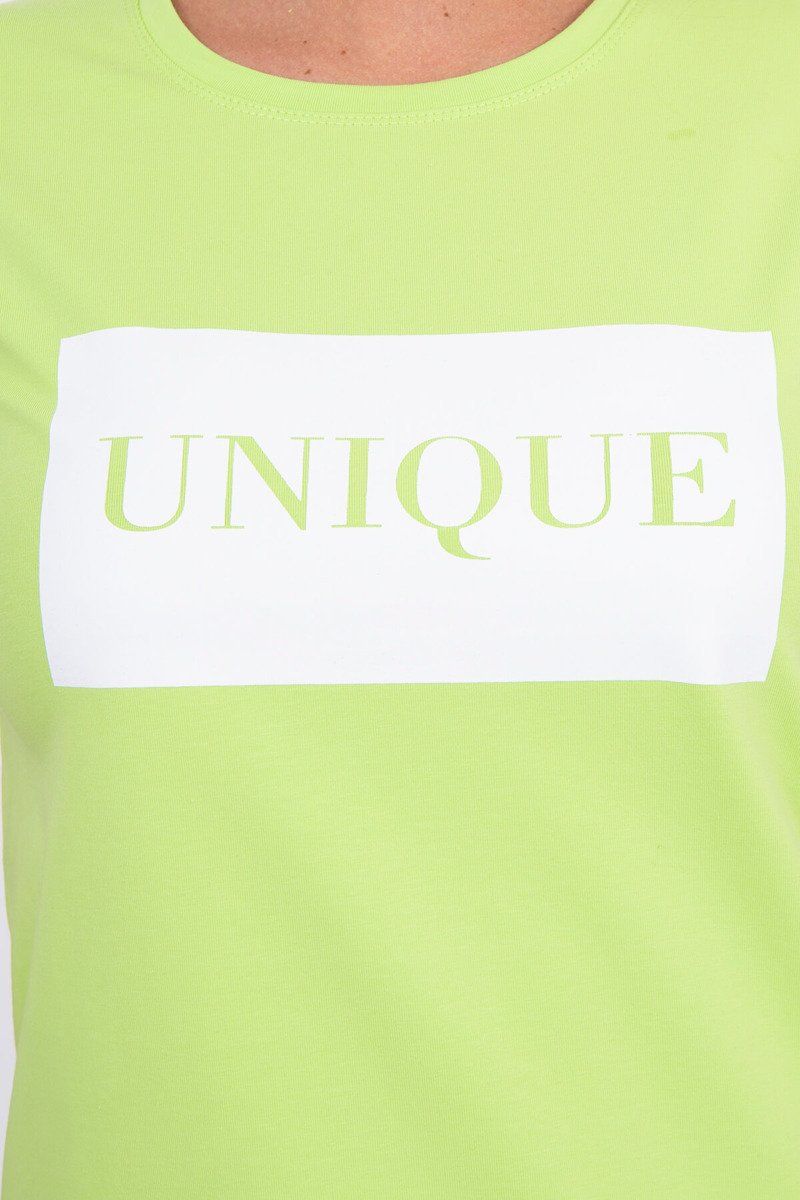 Tričko s potlačou Unique svetlozelené