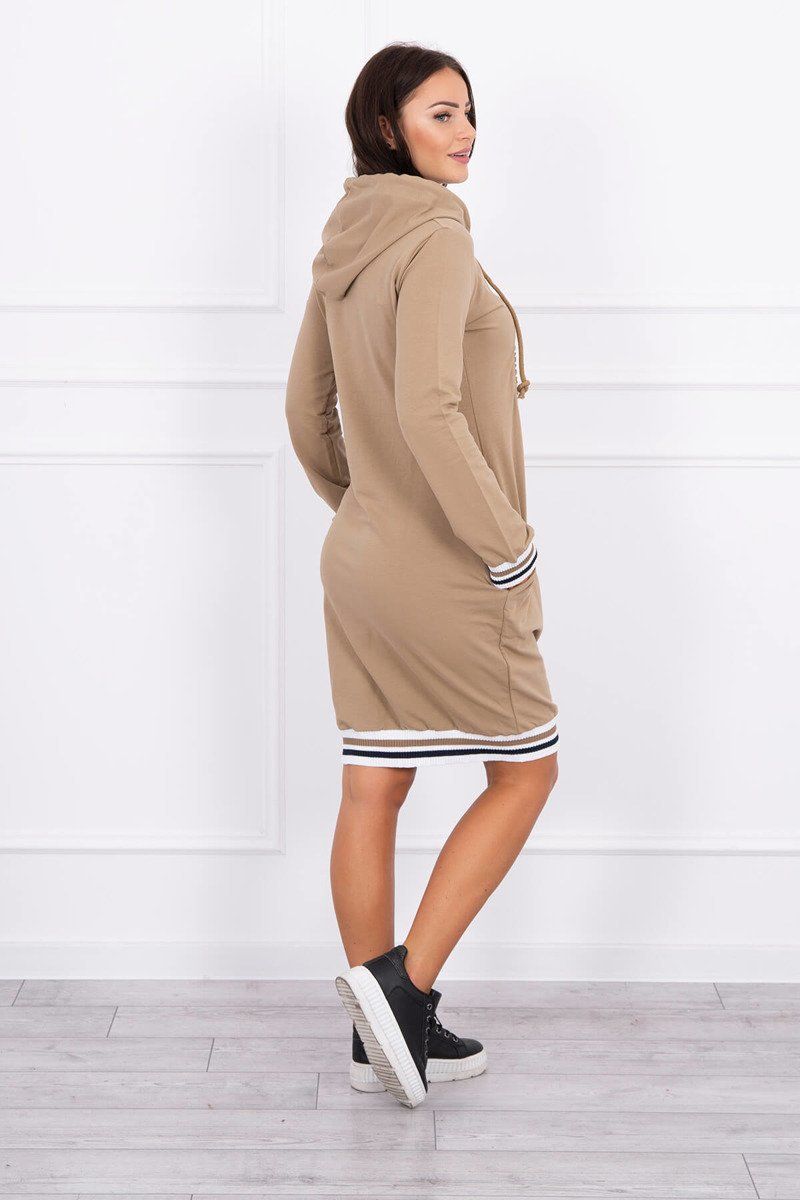 Šaty s kapucňou Brooklyn camel