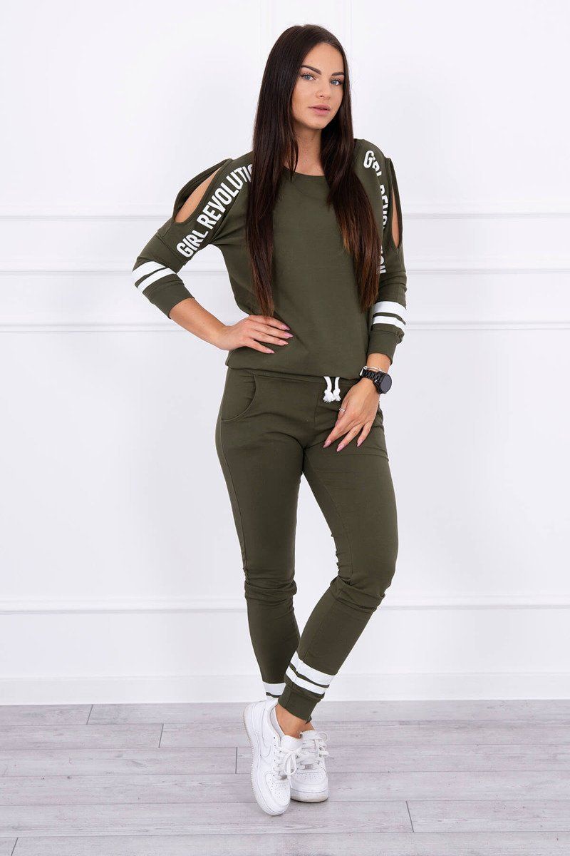 Tepláková súprava Girl Revolution khaki